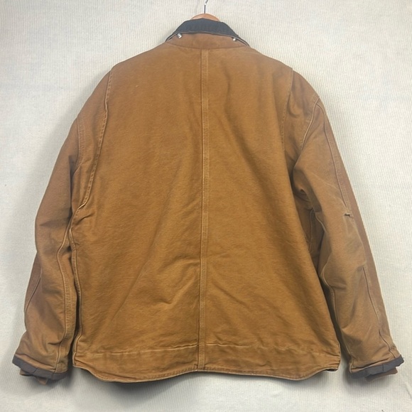 Carhartt Men’s XL Canvas Utility Barn Coat Corduroy Collar Heavyweight Canvas - Picture 8 of 13